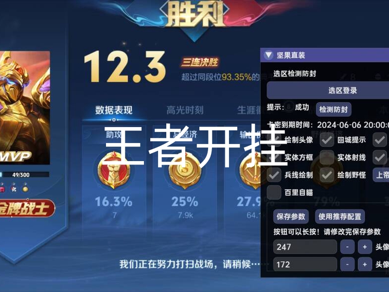 使用王者开挂神器后果严重！对玩家自身及他